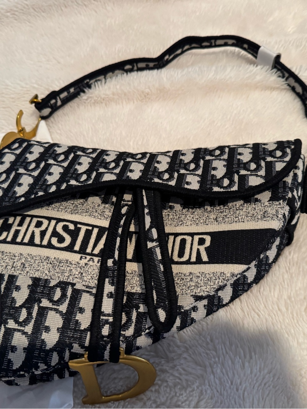 Black & white designer inspired bag - Picture 3 of 5